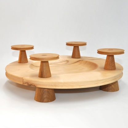 Adventkranz gedrechselt