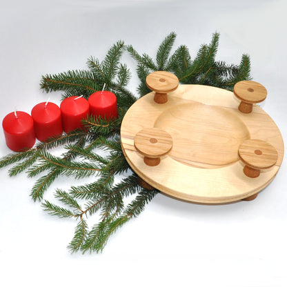 Adventkranz gedrechselt