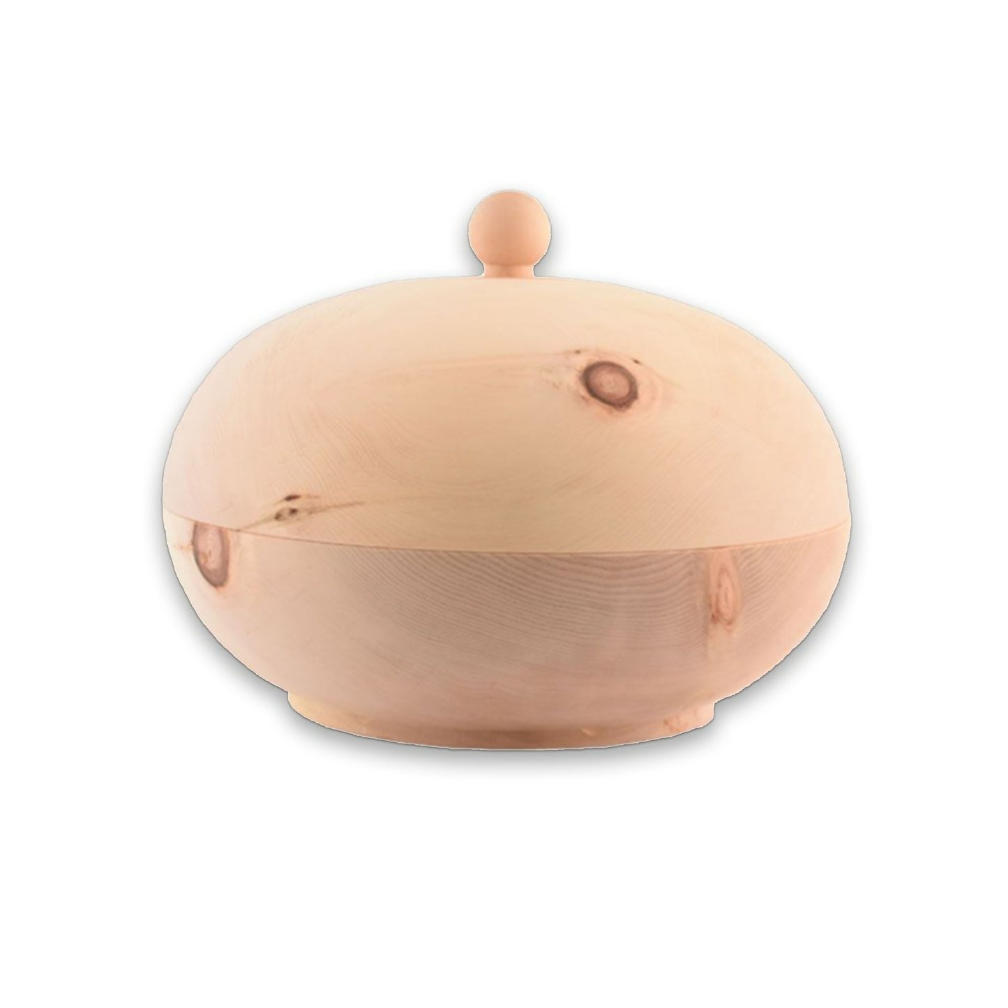 Brotdose rund gedrechselt