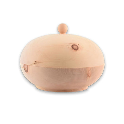 Brotdose rund gedrechselt