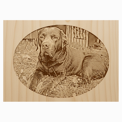 Fotogravur auf Holz – Personalisiertes Holzbild mit eigenem Foto