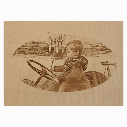 Fotogravur auf Holz – Personalisiertes Holzbild mit eigenem Foto
