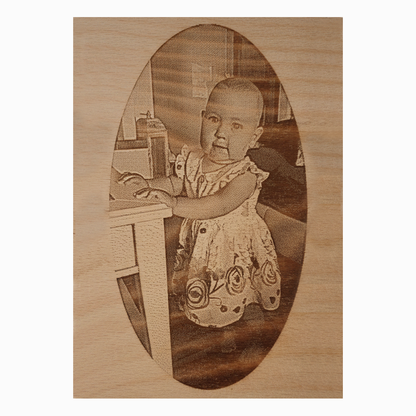 Fotogravur auf Holz – Personalisiertes Holzbild mit eigenem Foto