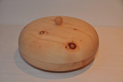 Brotdose rund gedrechselt