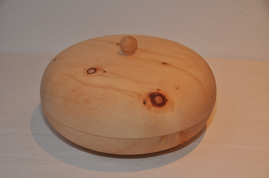 Brotdose rund gedrechselt