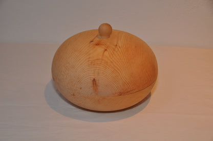 Brotdose rund gedrechselt