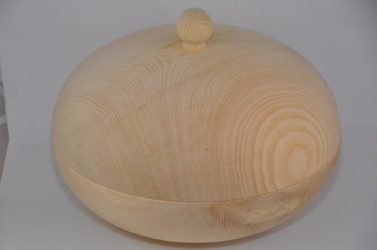 Brotdose rund gedrechselt