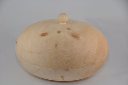 Brotdose rund gedrechselt