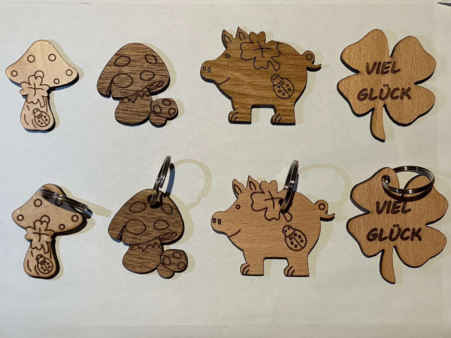 Glücksbringer Schlüsselanhänger und Magnet