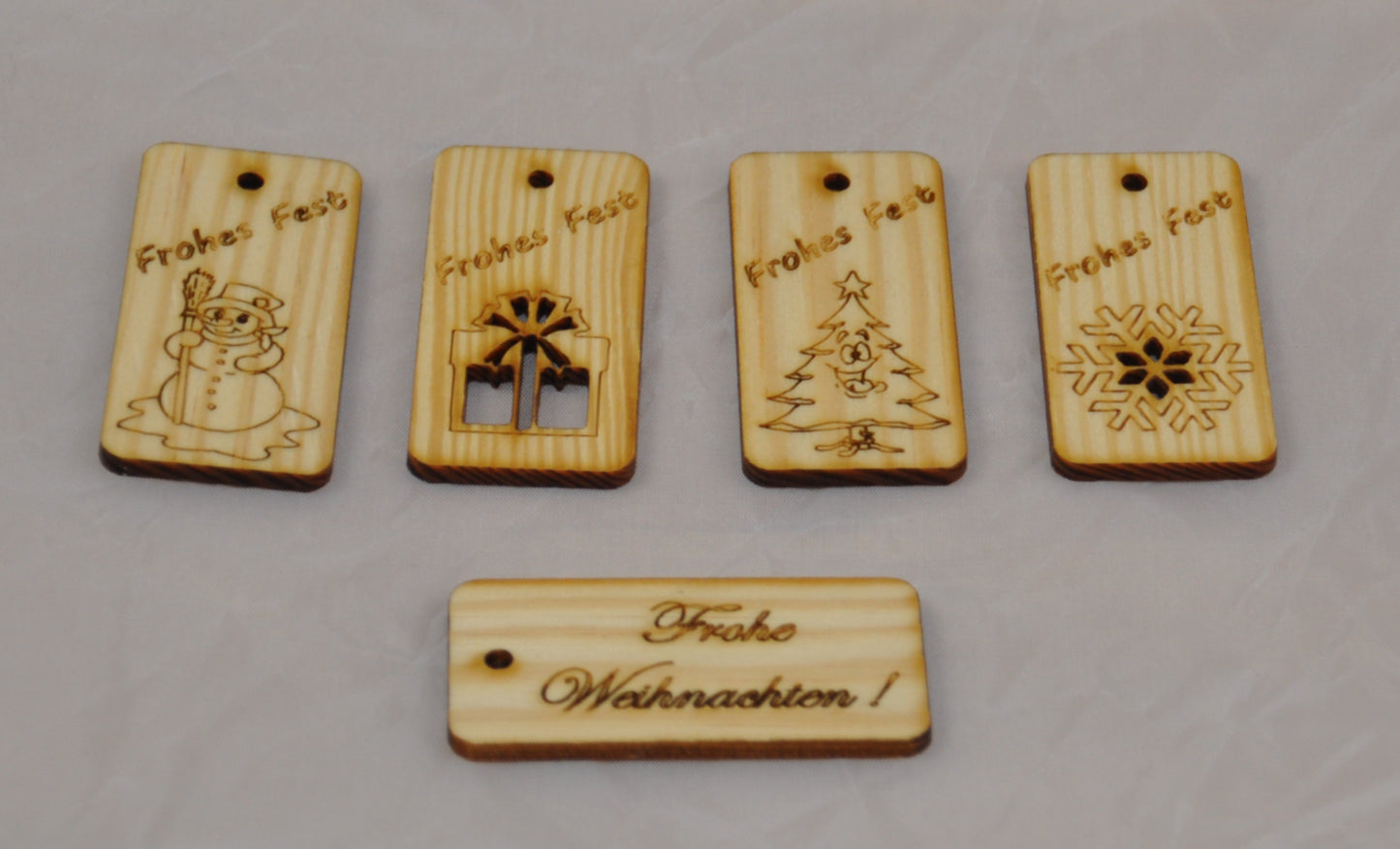 Paketanhänger Frohe Weihnachten